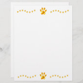 エレガント金ゴールドポーズ紙シート (正面/裏面)