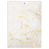 エレガント金ゴールドマーブルモダンプロフェッショナルテンプレート クリップボード (裏面)