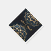 エレガント金ゴールドマ結婚ダラナプキン スタンダードカクテルナプキン (角)