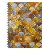 エレガント金ゴールドメガーリーードスケッはかりで測ト ノートブック (正面)