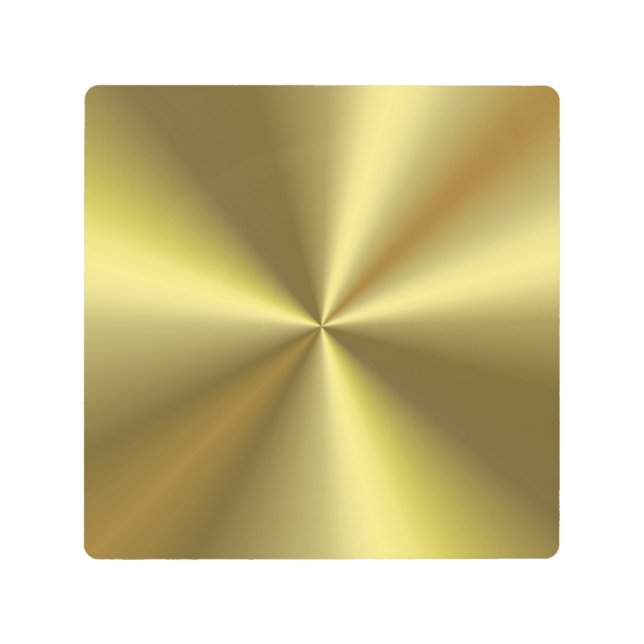 エレガント金ゴールドメタリックルックの背景テンプレート メタルプリント (正面)