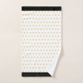 エレガント金ゴールドメタリックルック水玉模様 バスタオルセット (ハンドタオル)