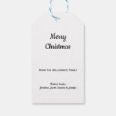 エレガント金ゴールドメタリック効果ベリーギフトラベル ギフトタグ (裏面)