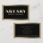 エレガント金ゴールドメタルフレーム名刺 名刺 (正面/裏面)