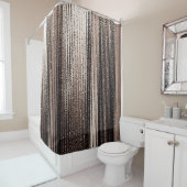 エレガント金ゴールドメタル: 3Dラグジュアリー描写 シャワーカーテン (インサイチュ)