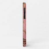 エレガント金ゴールドモダンとバラ金ゴールドの大理石の外観 Case-Mate iPhoneケース (裏面/左)