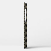 エレガント金ゴールドモダンアールデコ正方形タイルパターン Case-Mate iPhoneケース (裏面 / 左)