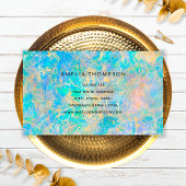 エレガント金ゴールドモダンオパール石ロイヤリティカード 名刺