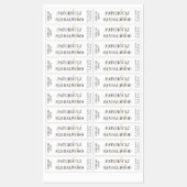 エレガント金ゴールドモダンキャンドルジャー薄い垂直ラベル ラベル (シート)