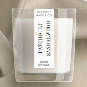 エレガント金ゴールドモダンキャンドルジャー薄い垂直ラベル ラベル