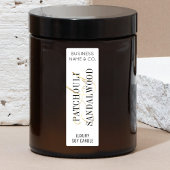 エレガント金ゴールドモダンキャンドルジャー薄い垂直ラベル ラベル