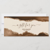 エレガント金ゴールドモダングリッター褐色瑪瑙 (正面)