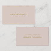 エレガント金ゴールドモダンテンプレートシンプルデザイン 名刺 (正面/裏面)