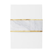 エレガント金ゴールドモダン結婚式招待状 招待状ベリーバンド (裏面例)