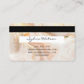 エレガント金ゴールドモダン赤面クレジットカードスタイル 名刺 (裏面)