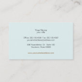 エレガント金ゴールドモチーフフェイクブラックリネンモダン 名刺 (裏面)