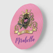 エレガント金ゴールドモナファッションドグラム時計 ラージ壁時計 (傾斜)