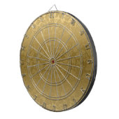 エレガント金ゴールドモノクロフローラダマスパターン ダーツボード (正面右)