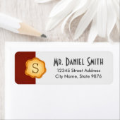 -エレガント金ゴールドモノグラム – Regal Red ラベル (インサイチュ)