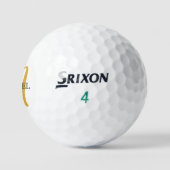 エレガント金ゴールドモノグラムSrixonソフト感じ3パック ゴルフボール (ロゴ)