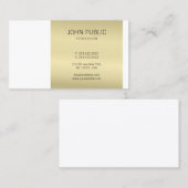 エレガント金ゴールドモノグラモダンムデザインプロフェッショナル 名刺 (正面/裏面)