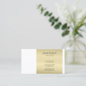 エレガント金ゴールドモノグラモダンムデザインプロフェッショナル 名刺 (スタンド正面)