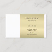 エレガント金ゴールドモノグラモダンムデザインプロフェッショナル 名刺 (正面)