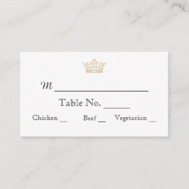 エレガント金ゴールドモノグ結婚ラム座席表 プレイスカード