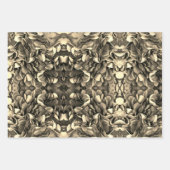 エレガント金ゴールドラッピング紙フラットシートセット3 ラッピングペーパーシート (正面)