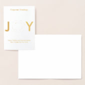 エレガント金ゴールドリースハッピーホリデー企業の実在 箔カード (ディスプレー)