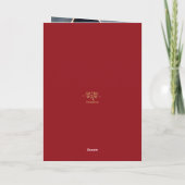 エレガント金ゴールドリース シーズンカード (裏面)