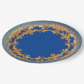 エレガント金ゴールドリーフ大事な行事紙プレート ペーパープレート (アングル)