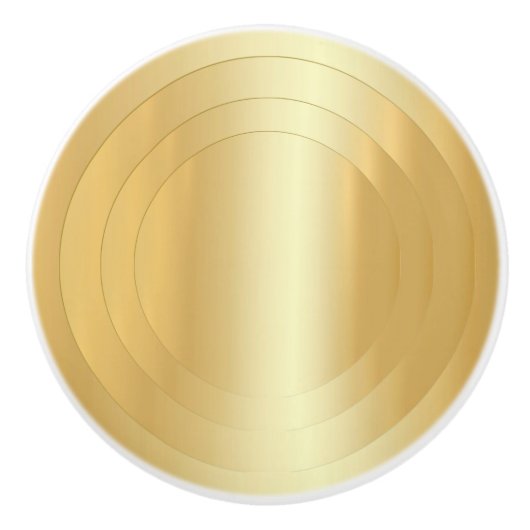 エレガント金ゴールドルックグラマートレンディーテンプレート セラミックノブ (正面)