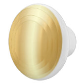 エレガント金ゴールドルックグラマートレンディーテンプレート セラミックノブ (右)