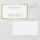 エレガント金ゴールドルックプロフェッショナルプモダンランラックス 名刺 (正面/裏面)