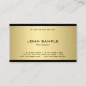 エレガント金ゴールドルックプロフェッショナルモダンテンプレート 名刺 (正面)