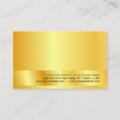 エレガント金ゴールドルックモダンプロフェッショナルテンプレート 名刺 (裏面)