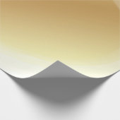 エレガント金ゴールドルックライトとシャドウグラマー ラッピングペーパー (角)