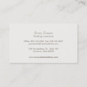 エレガント金ゴールドルック華美サークルモチーフ淡い青 名刺 (裏面)