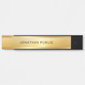 エレガント金ゴールドルッモダンクグラマートレンディーテンプレート サインプレート (正面)