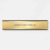 エレガント金ゴールドルッモダンクグラマートレンディーテンプレート サインプレート (正面)