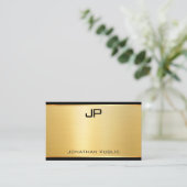 エレガント金ゴールドルッモダンクラグジュアリーグラマーテンプレート 名刺 (スタンド正面)