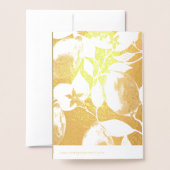 エレガント金ゴールドレン結婚グ実在ズ 箔カード (裏面封筒付き)