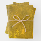 エレガント金ゴールドレース効果 ラッピングペーパーシート (インサイチュ)