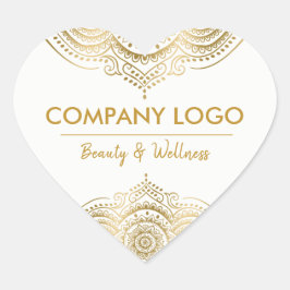 エレガント金ゴールドレ華美ース曼荼羅 ハートシール