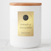 エレガント金ゴールドロゴSoy Wax Melts防水ラベル フードラベル (正面)