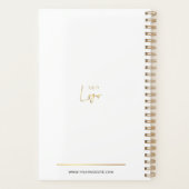 エレガント金ゴールドロ企業のゴカスタムBusiness 2025 プランナー手帳 (裏面)