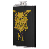 エレガント金ゴールドワイズウモノグラムのルカスタム フラスク (左)