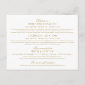 エレガント金ゴールドヴィンテージグラマ結婚ーの情報 エンクロージャーカード (正面)