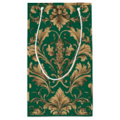 エレガント金ゴールドヴィンテージ抱き枕 スモールペーパーバッグ (裏面)